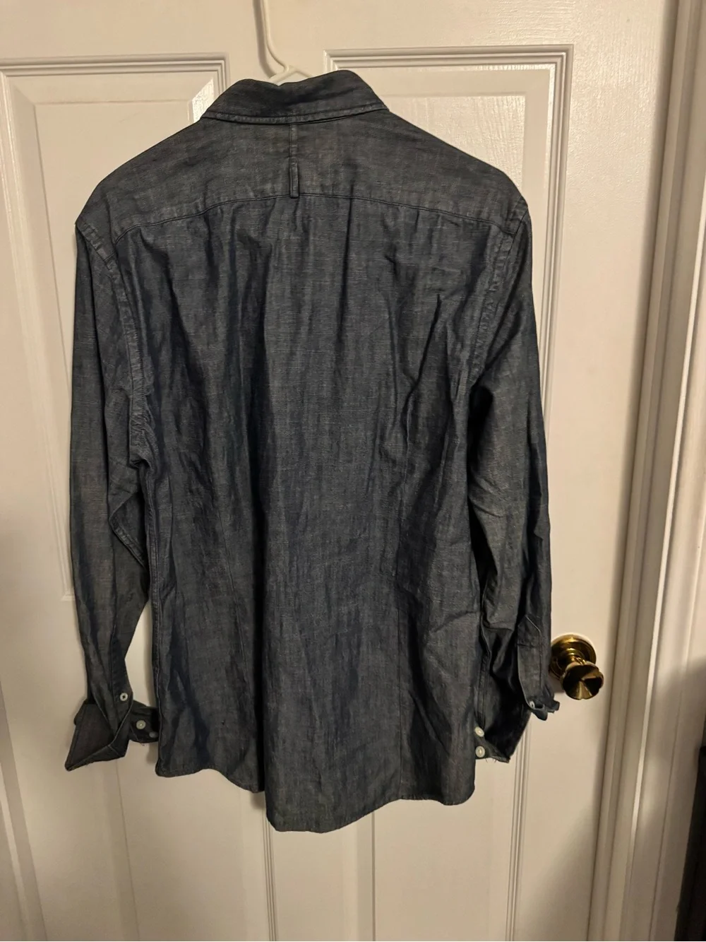 Banana Republic Men's Button-Down Chambray Shirt - Denim Blue